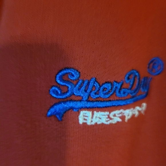 Superdry Red Performance Jacket with Blue Accents - Picture 13 of 15